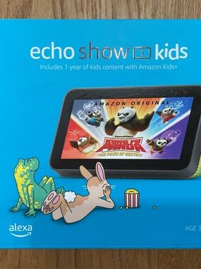 Amazon Echo Show 5 Kids - Bright Blue with Green Accent - Brand New, Unopened!